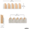 image:imageUmbra Saloon Wall Hook Wall Mounted Coat Rack 5 Hook Black  Beech wood panels supports coats and bags mounting hardware included space saving design easy to installNatural