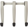 image:imageUmbra Schnook Over the Door Hooks 3Hook BlackNickel  Rubber tips protect clothes no hardware needed holds 5 lbs each measures 18x8 inches bathroom or bedroom use3 Hook