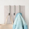 image:imageUmbra Schnook Over the Door Hooks 3Hook BlackNickel  Rubber tips protect clothes no hardware needed holds 5 lbs each measures 18x8 inches bathroom or bedroom use3 Hook