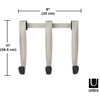 image:imageUmbra Schnook Over the Door Hooks 3Hook BlackNickel  Rubber tips protect clothes no hardware needed holds 5 lbs each measures 18x8 inches bathroom or bedroom use3 Hook
