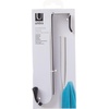 image:imageUmbra Schnook Over the Door Hooks 3Hook BlackNickel  Rubber tips protect clothes no hardware needed holds 5 lbs each measures 18x8 inches bathroom or bedroom useSingle Hook