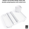 image:imageUmbra Sinkin Dish Drying Rack in Sink or Countertop Drainer BlackNickel  Removable utensil holder non slip rubber feet fits standard sizes coated wire and plasticWhiteNickel