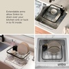 image:imageUmbra Sinkin Dish Drying Rack in Sink or Countertop Drainer BlackNickel  Removable utensil holder non slip rubber feet fits standard sizes coated wire and plasticBlackNickel