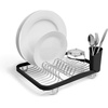 image:imageUmbra Sinkin Dish Drying Rack in Sink or Countertop Drainer BlackNickel  Removable utensil holder non slip rubber feet fits standard sizes coated wire and plasticBlackNickel