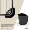 image:imageUmbra Sinkin Dish Drying Rack in Sink or on Counter Drainer Black  Durable steel wire frame rubber coated feet low profile design plastic baseBlack