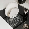 image:imageUmbra Sinkin Dish Rack  Over the Sink Organizer with Drainer amp Utensil Holder  Compact Kitchen Storage Black