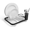 image:imageUmbra Sinkin Dish Rack  Over the Sink Organizer with Drainer amp Utensil Holder  Compact Kitchen Storage Black