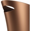 image:imageUmbra Skinny Trash Can Slim Bathroom Garbage Can 2 Gallon Bronze  Builtin handle fits narrow openings and odd spaces strong construction easy wipe clean rounded corners