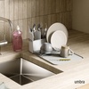 image:imageUmbra Sling Compact Dish Rack for Drying Dishes Cutlery and More Folds Away for Compact Storage