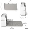 image:imageUmbra Sling Compact Dish Rack for Drying Dishes Cutlery and More Folds Away for Compact Storage