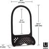 image:imageUmbra Sling Flexible Sink Caddy Elastic NonSlip Sponge Holder Black  Rubber material perforated base for drainage prevents moisture buildup fits faucet necks easy rinse cleanBlack