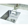 image:imageUmbra Sling Flexible Sink Caddy Elastic NonSlip Sponge Holder Black  Rubber material perforated base for drainage prevents moisture buildup fits faucet necks easy rinse cleanDark Grey