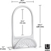 image:imageUmbra Sling Flexible Sink Caddy Elastic NonSlip Sponge Holder White  Rubber material perforated base for drainage prevents moisture buildup fits faucet necks easy rinse clean