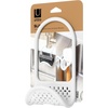 image:imageUmbra Sling Flexible Sink Caddy Elastic NonSlip Sponge Holder White  Rubber material perforated base for drainage prevents moisture buildup fits faucet necks easy rinse clean
