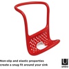 image:imageUmbra Sling Flexible Sponge Holder for Kitchen Sink Customizable NonSlip Caddy Organizer Also Holds Dish Scrub Brush or Dishcloth Red
