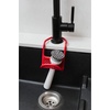 image:imageUmbra Sling Flexible Sponge Holder for Kitchen Sink Customizable NonSlip Caddy Organizer Also Holds Dish Scrub Brush or Dishcloth Red