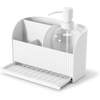 image:imageUmbra Sling Sink Caddy Sponge Holder with Dish Soap Pump White  Allinone organizer removable divider water catching tray 500 ml capacity recycled plastic