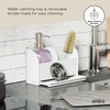 image:imageUmbra Sling Sink Caddy Sponge Holder with Dish Soap Pump White  Allinone organizer removable divider water catching tray 500 ml capacity recycled plastic