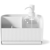 image:imageUmbra Sling Sink Caddy Sponge Holder with Dish Soap Pump White  Allinone organizer removable divider water catching tray 500 ml capacity recycled plastic
