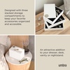 image:imageUmbra Spindle Jewelry Box Rotating Organizer 3 Compartments White75 x 45 x 5 inches