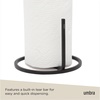image:imageUmbra Squire Paper Towel Holder FreeStanding Compact Steel Black  Builtin tear bar portable handle kitchen or bath eco friendly finish