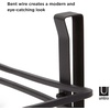 image:imageUmbra Squire Paper Towel Holder Under Cabinet Wall Mount Steel Black  Bent metal space saving compact size hangs over door or shelf low waste finish fits kitchen or bath