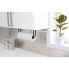 image:imageUmbra Squire Paper Towel Holder Under Cabinet Wall Mount Steel Black  Bent metal space saving compact size hangs over door or shelf low waste finish fits kitchen or bath