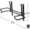 image:imageUmbra Squire Paper Towel Holder Under Cabinet Wall Mount Steel Black  Bent metal space saving compact size hangs over door or shelf low waste finish fits kitchen or bath