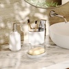 image:imageUmbra Step Soap Pump Refillable Hand Soap Dispenser 13 OZ White  Melamine construction glossy finish durable for busy homes kitchen or bathroom