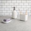 image:imageUmbra Step Soap Pump Refillable Hand Soap Dispenser 13 OZ White  Melamine construction glossy finish durable for busy homes kitchen or bathroom