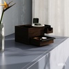 image:imageUmbra Stowit Jewelry Box with Storage Drawers Medium WhiteNatural  Rubberwood construction protective fabric lining nonslip rubber feet scratchfree surfaces fits dresser or vanityBlackWalnut