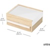 image:imageUmbra Stowit Jewelry Box with Storage Drawers Medium WhiteNatural  Rubberwood construction protective fabric lining nonslip rubber feet scratchfree surfaces fits dresser or vanityWhiteNatural
