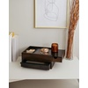 image:imageUmbra Stowit Jewelry Box with Storage Drawers Medium WhiteNatural  Rubberwood construction protective fabric lining nonslip rubber feet scratchfree surfaces fits dresser or vanityBlackWalnut