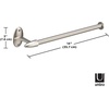 image:imageUmbra Stream Metal Wall Mount Paper Towel Holder  Sleek Paper Towel Holder Great for The Kitchen Nickel1 Count Pack of 1