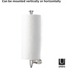 image:imageUmbra Stream Metal Wall Mount Paper Towel Holder  Sleek Paper Towel Holder Great for The Kitchen Nickel1 Count Pack of 3