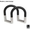 image:imageUmbra Swivel Napkin Holder Sturdy AntiSlip Swivel BlackNickel  Metal spring mechanism adjustable arms space saving storage modern design easy to use recycled plasticBlackNickel