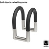 image:imageUmbra Swivel Napkin Holder Sturdy AntiSlip Swivel BlackNickel  Metal spring mechanism adjustable arms space saving storage modern design easy to use recycled plasticBlackNickel