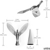 image:imageUmbra Tipsy Bottle Opener Sculptural Bar Accessory Chrome  Freestanding design decorative countertop display easy to locateChrome