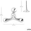 image:imageUmbra Tipsy Bottle Opener Sculptural Bar Accessory Chrome  Freestanding design decorative countertop display easy to locateChrome