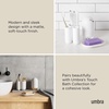 image:imageUmbra Touch Hand Soap Dispenser Plastic Liquid Pump Bottle Durable and Refillable for Bathroom or Kitchen Sink Slate BlueWhite