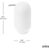 image:imageUmbra Touch Hand Soap Dispenser Plastic Liquid Pump Bottle Durable and Refillable for Bathroom or Kitchen Sink Slate BlueWhite