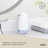 image:imageUmbra Touch Hand Soap Dispenser Plastic Liquid Pump Bottle Durable and Refillable for Bathroom or Kitchen Sink Slate BlueWhite
