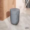 image:imageUmbra Touch Trash Can with Lid Bathroom Garbage Can 16 Gallon White  Matte finish compact design fits office or kitchen easy wipe clean recycled plasticSlate Blue