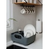 image:imageUmbra Tub Dish Drying Rack  Lightweight SelfDraining Dish Rack for Kitchen Sink and Counter at Home RV or Motorhome Smoke Black 330590582Charcoal