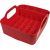 image:imageUmbra Tub Dish Drying Rack  Lightweight SelfDraining Dish Rack for Kitchen Sink and Counter at Home RV or Motorhome Smoke Black 330590582Red