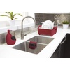 image:imageUmbra Tub Dish Drying Rack  Lightweight SelfDraining Dish Rack for Kitchen Sink and Counter at Home RV or Motorhome Smoke Black 330590582Red