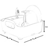 image:imageUmbra Tub Dish Drying Rack  Lightweight SelfDraining Dish Rack for Kitchen Sink and Counter at Home RV or Motorhome Smoke Black 330590582Red