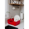 image:imageUmbra Tub Dish Drying Rack  Lightweight SelfDraining Dish Rack for Kitchen Sink and Counter at Home RV or Motorhome Smoke Black 330590582Red