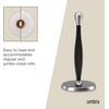 image:imageUmbra Tug OneHanded Tear Modern Paper Towel Holder Nickel  Freestanding design stable base fits standard paper towel rollsNickel