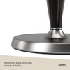 image:imageUmbra Tug OneHanded Tear Modern Paper Towel Holder Nickel  Freestanding design stable base fits standard paper towel rollsNickel